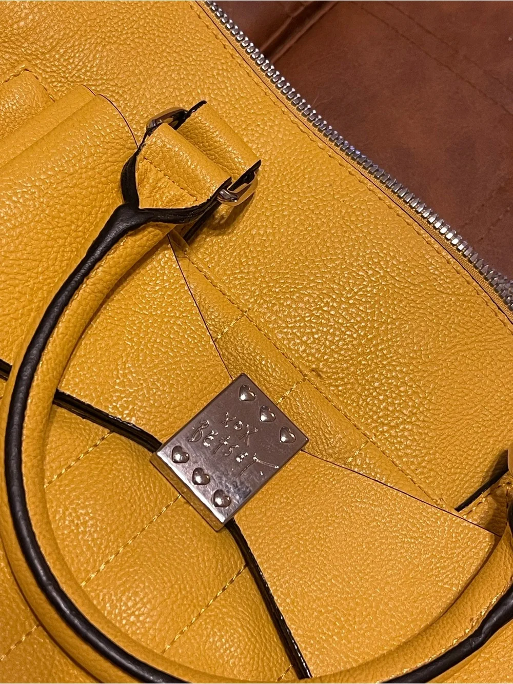 Betsey Johnson mustard yellow